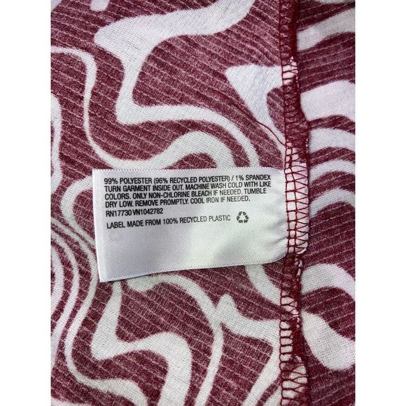 Ava & Viv Red/White Swirl Cross Front Dress 4X! - Picture 7 of 8